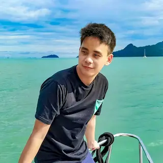 An image of Jonathan Law on a yacht